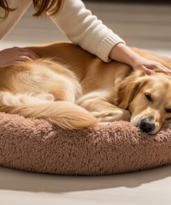 Cama Perro Mascota Antiestres Felpa